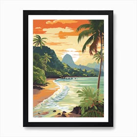 Anse Chastanet Beach St Lucia 1 Art Print