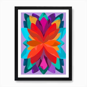 Abstract Flower Art Print