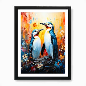 Icy Haven A Penguin Family S Love Art Print