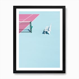 Pinkcourt Bench Art Print