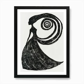 Black And White Painting 8 Art Print