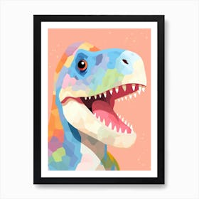 Colourful Dinosaur Tarbosaurus 2 Póster