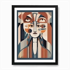 Woman'S Face 5 Art Print