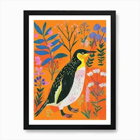 Spring Birds Penguin 6 Art Print