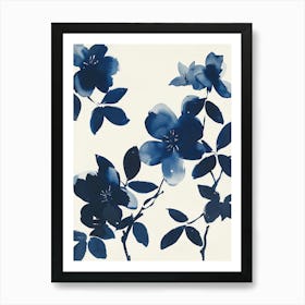 Indigo Flowers Affiche