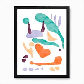 Organic New Shapes Art Print