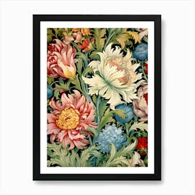 Floral Wallpaper 180 Art Print