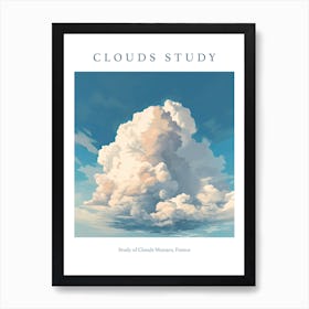 Study Of Clouds Monaco, France Art Print