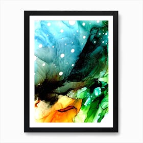 Abstract Watercolor Painting 4 Art Print