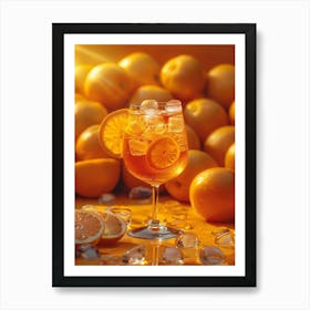 Orange Tequila Cocktail 1 Art Print