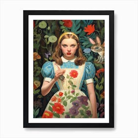 Alice In Wonderland Kitsch Art Print