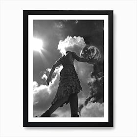 Disco Ball Man 3 Art Print