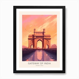 The Gateway Of India Mumbai India Travel Poster Art Print