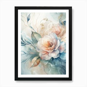 Watercolor Flowers 57 Art Print