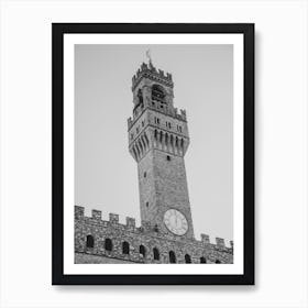 Florence In Black And White 2 Art Print