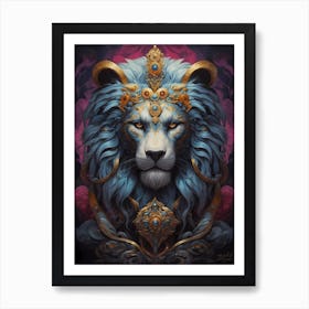 Lion. Art Print