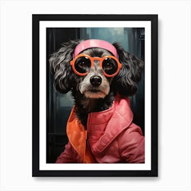 Poodle In Sunglasses Art Print