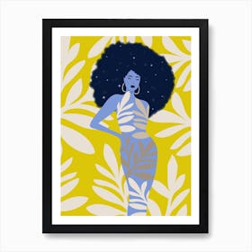 Crown Yellow Art Print