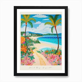 Poster Of Shoal Bay, Anguilla, Matisse And Rousseau Style 4 Art Print