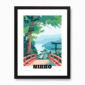 Nikko Japan 7 Colourful Travel Poster Art Print