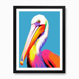 Andy Warhol Style Bird Pelican Art Print