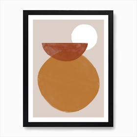 Tan & Brown Art Print