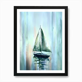 Sailboat Canvas Print Art Print