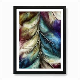 Abstract Leaf Painting Art Print