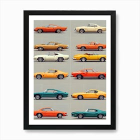 Ford Mustangs Art Print