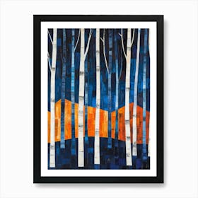 Colorful Trees In The Forest 5 Poster