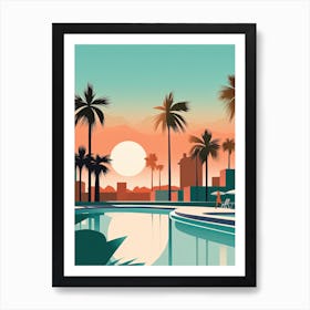 Myrtle Beach South Carolina, Usa, Bold Outlines 2 Art Print