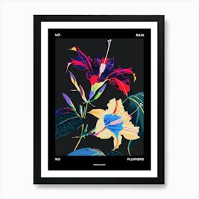 No Rain No Flowers Poster Morning Glory 3 Art Print