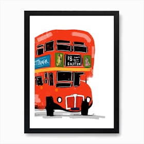 London Double Decker Bus  Art Print