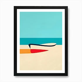 Boat On The Beach 4 Art Print