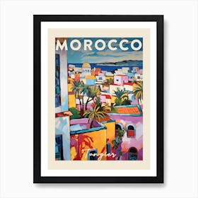 Tangier Morocco 8 Fauvist Painting Travel Poster Poster