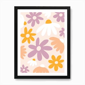 Daisies Pattern Print Art Print