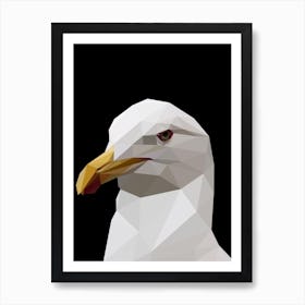 Low Poly Seagull meme Art Print