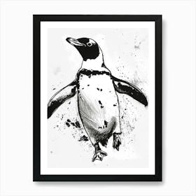 King Penguin Waddling 4 Art Print