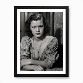 Depression Fallout-1930s-Portrait Of A Sad Lady ~Reimagined 12 6 Art Print