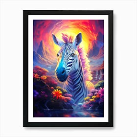 Zebra Art Print