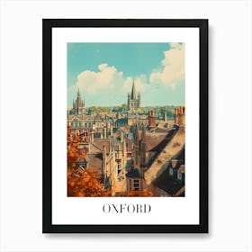 Oxford Cityscape Art Print