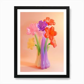 Dreamy Inflatable Flowers Larkspur 1 Art Print