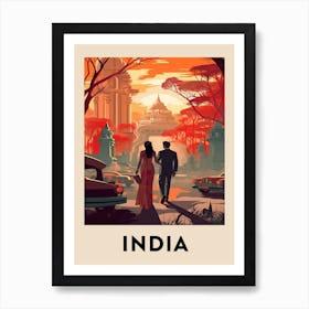 Vintage Travel Poster India 4 Art Print