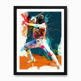 Fencing Art sport Affiche