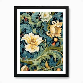 Floral Wallpaper 361 Art Print