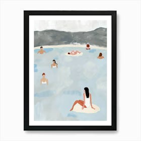 People In The Hot Springs Affiche