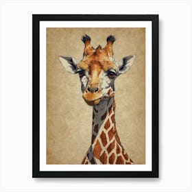 Giraffe 43 Art Print