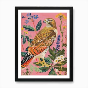 Spring Birds Red Tailed Hawk 5 Art Print