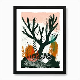 Tree In The Sea Art Print