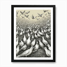 Flock Of Birds 2 Art Print